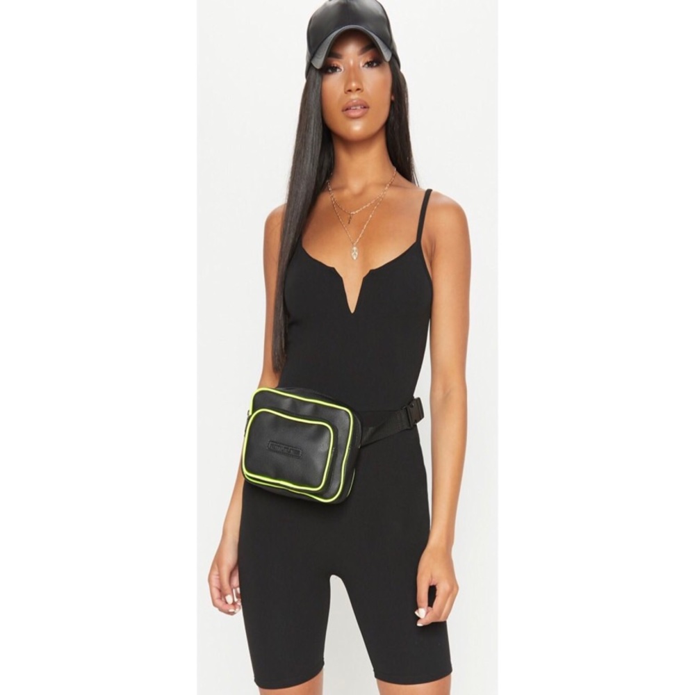 V Plunge Strappy Unitard